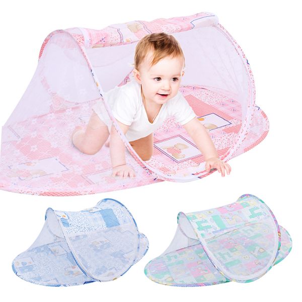 

1pcs multifunctiona folding baby mosquito net cartoon portable outdoor foldable children sleeping crib mosqutio net mesh