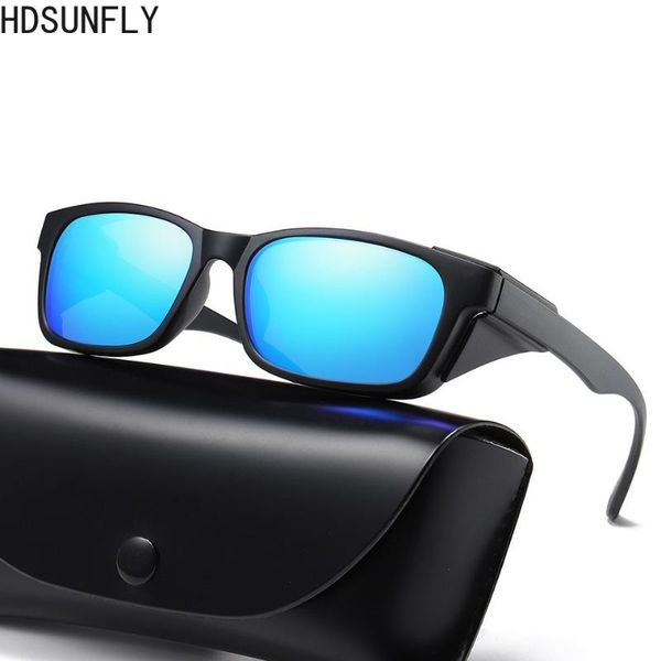 

hdsunfly rectangle steampunk polarized sunglasses men women fashion brand designer retro frame vintage sun glasses rays uv400, White;black