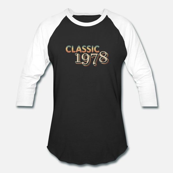 

classic 1978 birthday present vintage 78th t shirt men designing cotton plus size 3xl letters loose breathable summer style leisure shirt