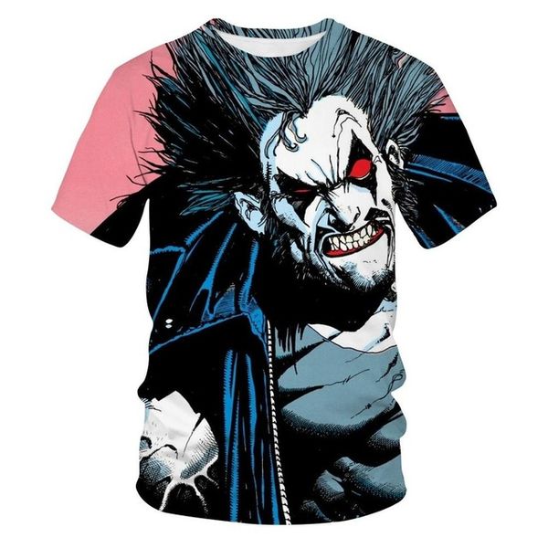 

new clown summer flame printed short sleeved and men3d 5xl 3d print shirts horror graphic hentai men clothing