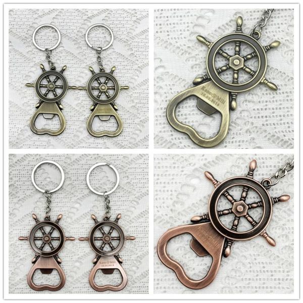 

party favor rudder bottle opener nautical wedding beach custom beer key