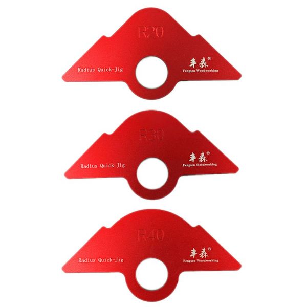 

r20/30/40 trimming engraving machine r angle round corner arc radius routing template semi-round quick positioning plate