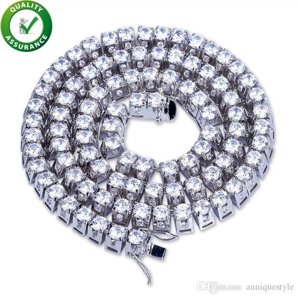 

hip hop jewelry iced out chains luxury designer necklace gold necklace men bling diamond cuban link rapper tennis charms fashion accessories, Black