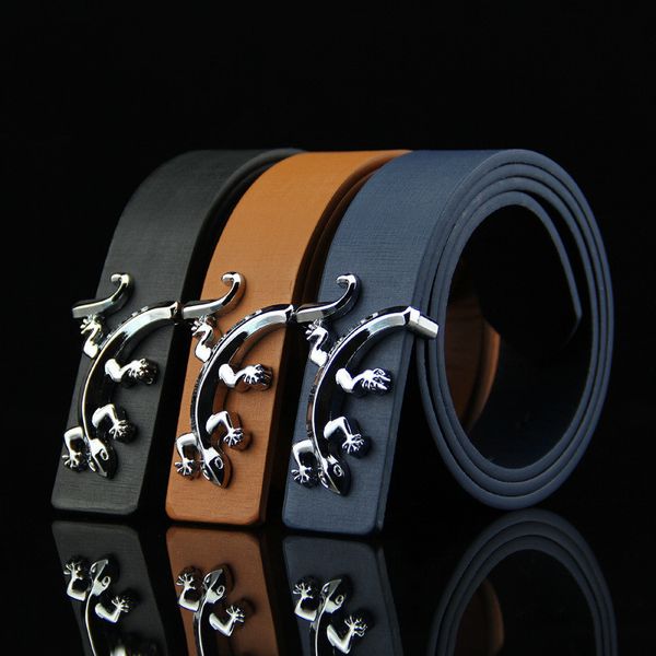 

new men's belt men's fashion belt buckle men's belt, Black;brown