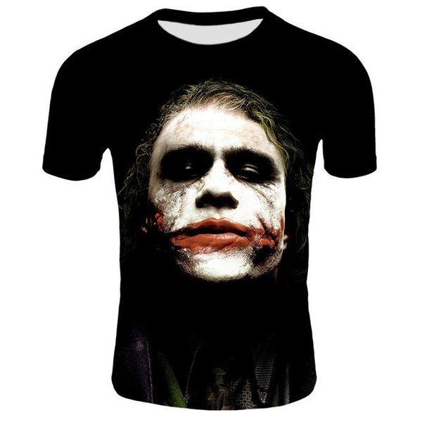 

summet horror movie it clown cool man joker male 3d print shirts graphic funny oversized men clothing