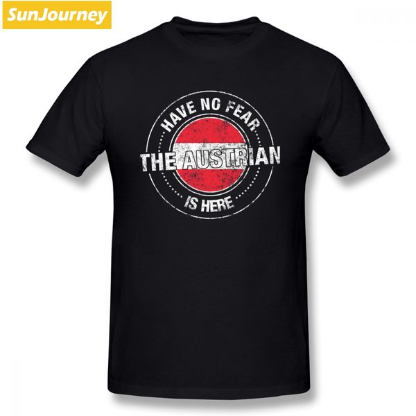 

have no fear the austrian is here t shirt custom short sleeve t-shirts for men summer summer plus size cotton men t-shirt