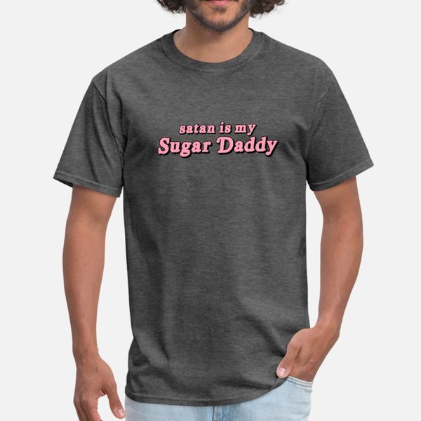 

сатана my sugar daddy t shirt men character tee shirt плюс размер 3xl gents anti-wrinkle новый стиль лето kawaii рубашка