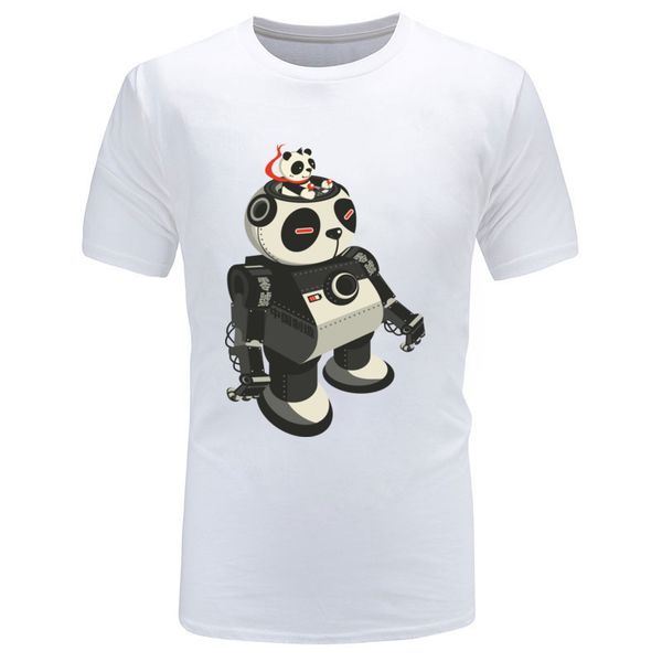 

interesting design fashion t shirts game of throne machine robot panda printed on tshirts mens new style cartoon tees