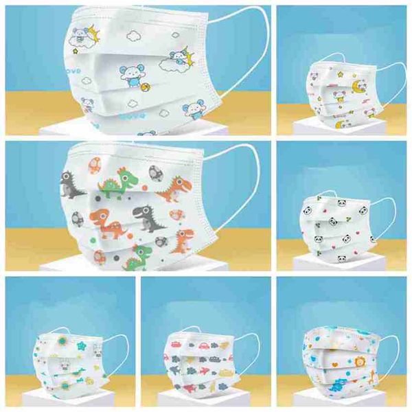 

3-ply disposable kids face mask anti-haze anti dust earloop mouth mask child protective masks outdoor gadgets cyz1