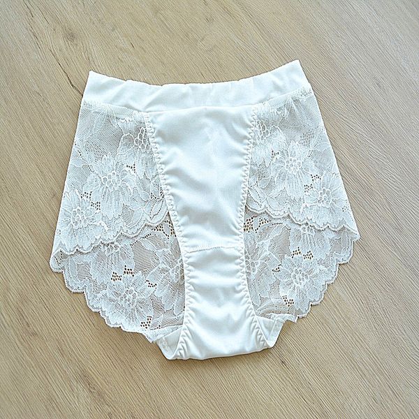 

s206 new women's panties lace and silk material female underwear seamless briefs with large size and multicolor soft breath, Black;pink