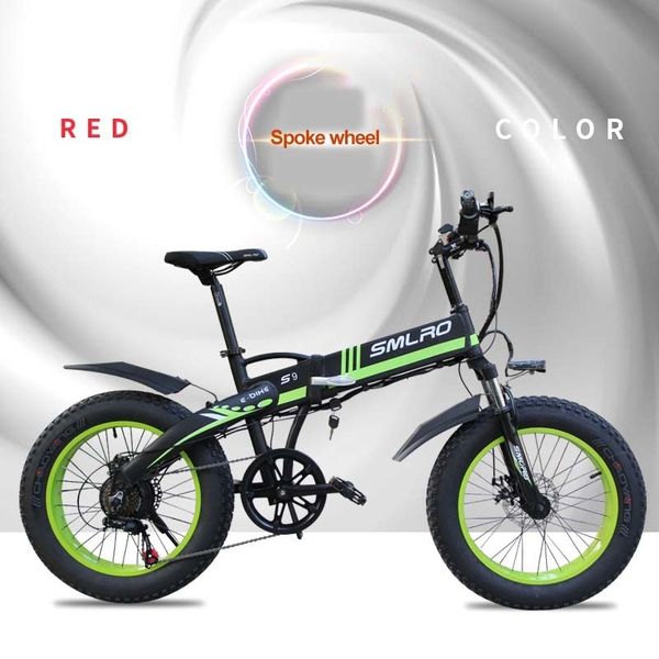 

s9f good quality 48v 350w fat tire e bikes vouwen fat tire e bike/snowscooter for sale, Silver;blue
