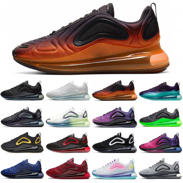 

720 men women running shoes triple black white oreo bred hyper violet sunset outdoor mens womens trainers sports sneakers runners