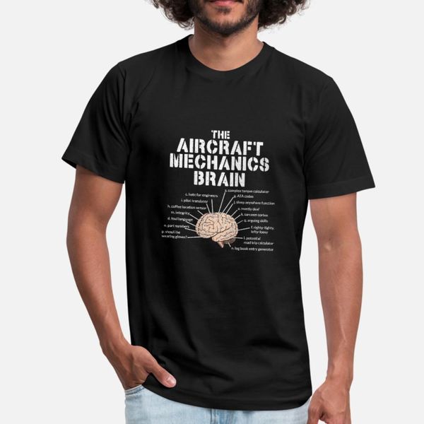 

aircraft mechanics brain gift t shirt men design cotton size s-3xl basic solid cute building summer unique shirt