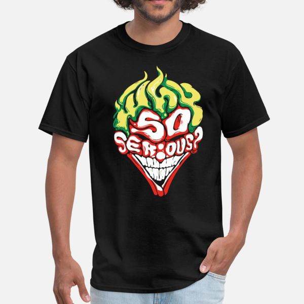 

joker t shirt men print cotton o neck letter interesting breathable spring autumn standard shirt