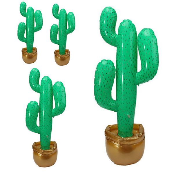 

pvc blow up tropical plants decoration toys 90cm inflatable cactus party green