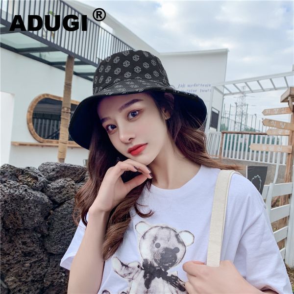 

adugify fisherman hat female japanese big hat wild sunscreen uv sun summer korean version of the sun, Blue;gray