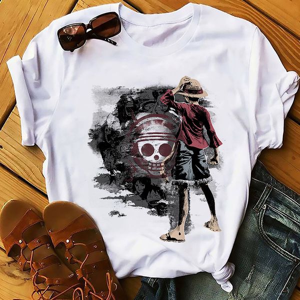 

one piece straw hats pirates member funny t shirt men new white casual tshirt anime streetwear luffy zoro nami usopp tee