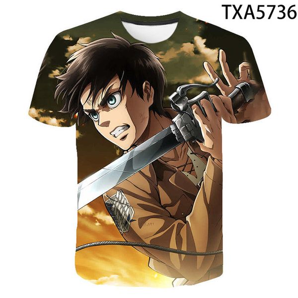 

boy girl movie attack on titan cool 3d print shirts hentai kawaii aesthetic men clothing