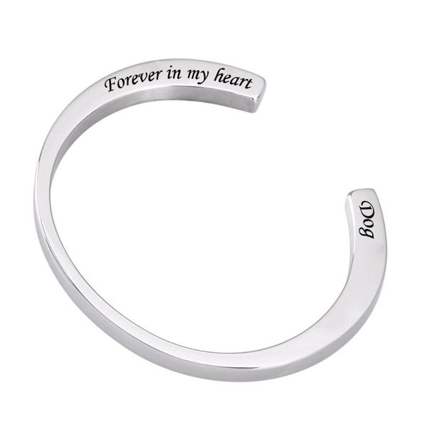 

cremation jewelry urn bracelet memorial for ash keepsake forever in my heart stainless steel cremation jewelry, Black