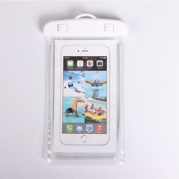 

luminous waterproof phone pouch dry bag pvc phone case with lanyard swimming diving beach summer for iphone samsung 6inch