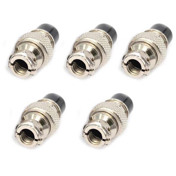 

5pcs aviation copper plug 4-pin 16mm gx16-4 metal round panel connector