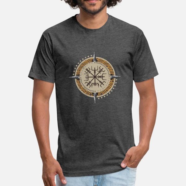 

viking symbol vegvisir vegvÃ­sir vikings gift idea t shirt men sunlight short sleeve o neck vintage sunlight new fashion spring autumn shirt