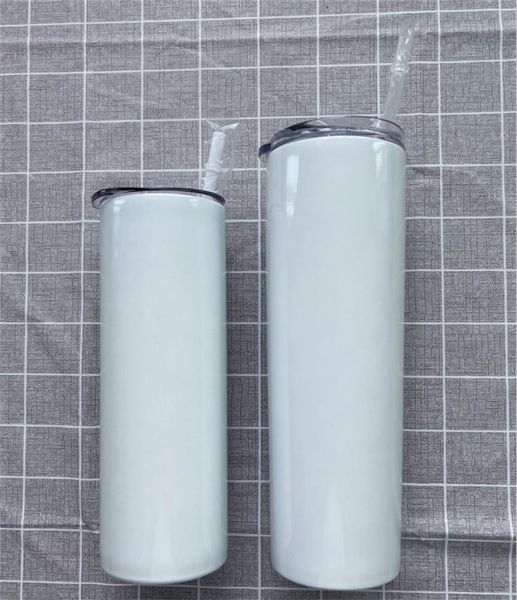 

sublimation skinny tumbler diy blank stainless steel insulation cups vacuum insulated thermros 600ml car coffee mugs water bottle salef92404