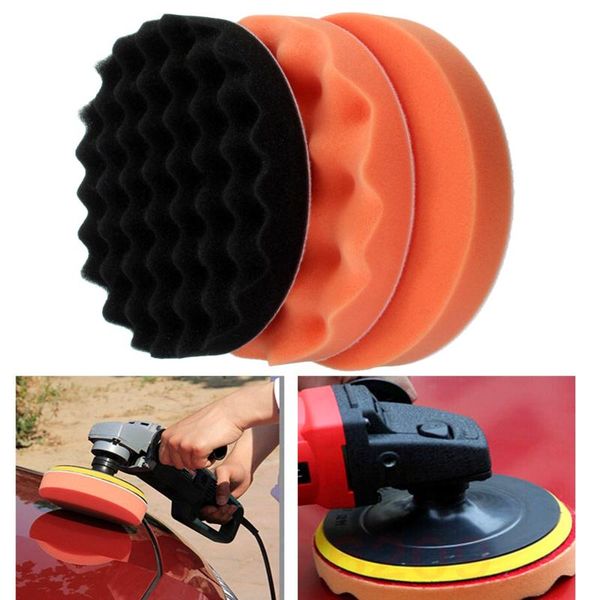 

1pc 180mm 7 inch high gross buffing polishing pad kit for car polisher orange flat