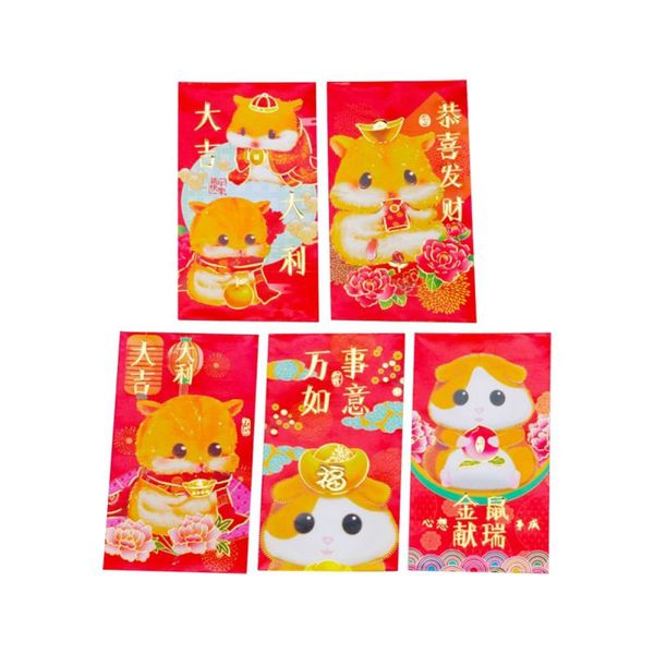 

greeting cards chinese red envelopes mouse year packet rat lucky gift card for 2021