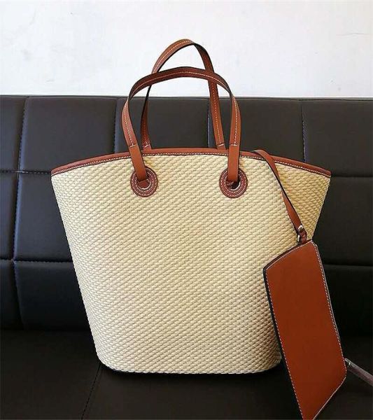 

2020 new straw travel bag straw bag makeup holiday beach handbag