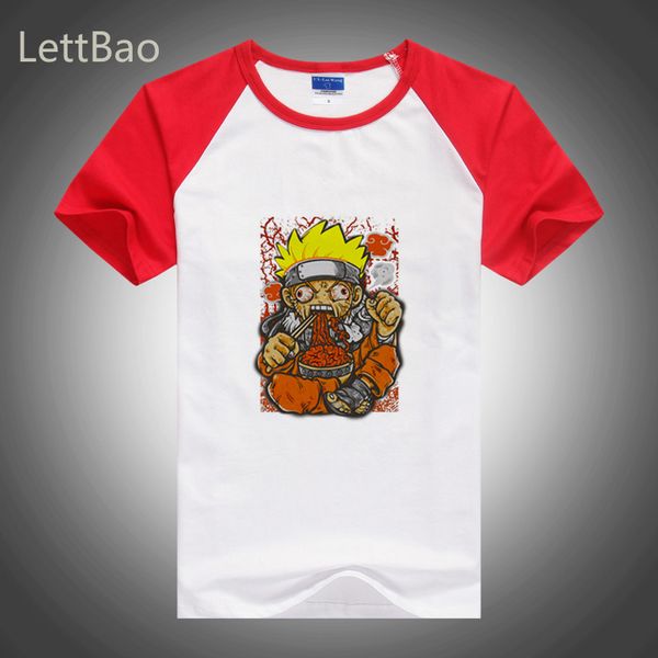 

hip hop short sleeve harajuku t shirt naruto like ramen japanese anime naruto kurama casual fun streetwear men clothes
