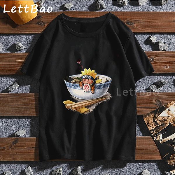 

naruto love ramen cartoon men t-shirt streetwear kawaii anime shirt streetwear japanese men clothing oversized print men tshirt