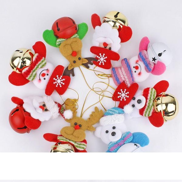 

Christmas Santa clause doll toys with bell christmas tree ornaments pendants decorations snowman beer pattern home party decor