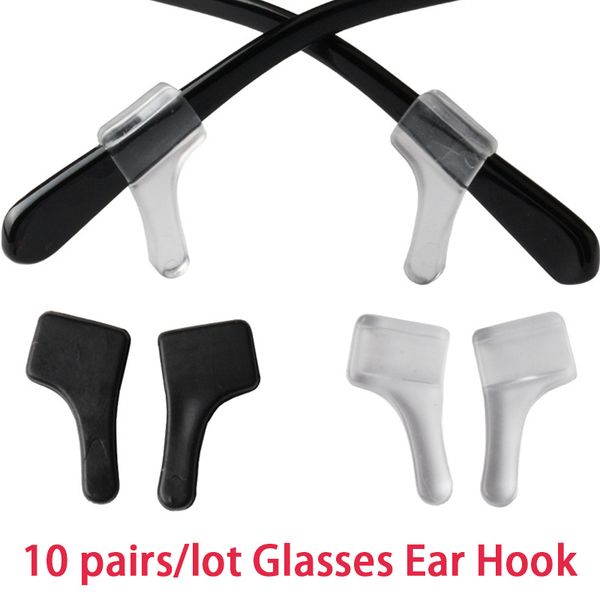 

10pairs/lot anti slip silicone glasses ear hooks for kids and adults eyeglasses sports temple tips soft ear hook, Silver