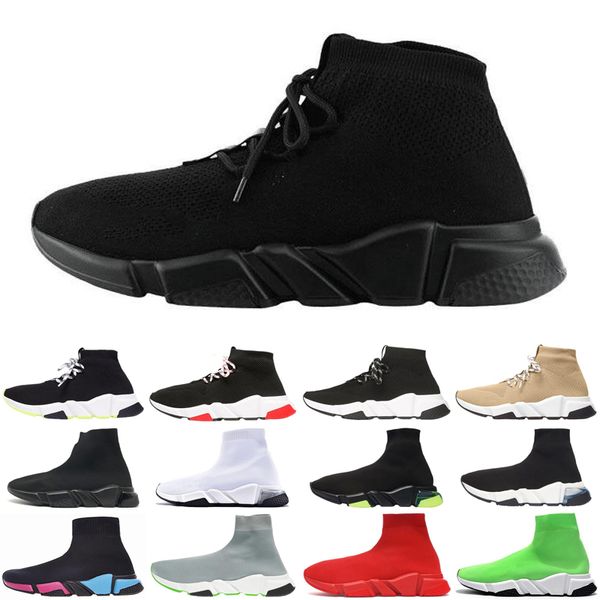 

new men women casual sock shoes speed trainer vintage triple socks lack-up platform mens womens trainers sneakers plate-forme size 36-45