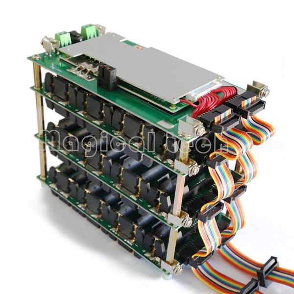 

Storage Boxes 48V Power Wall 18650 Holder 48v Battery Pack Lithium Balancer PCB 13s 14s 20A 45A BMS Battery Case