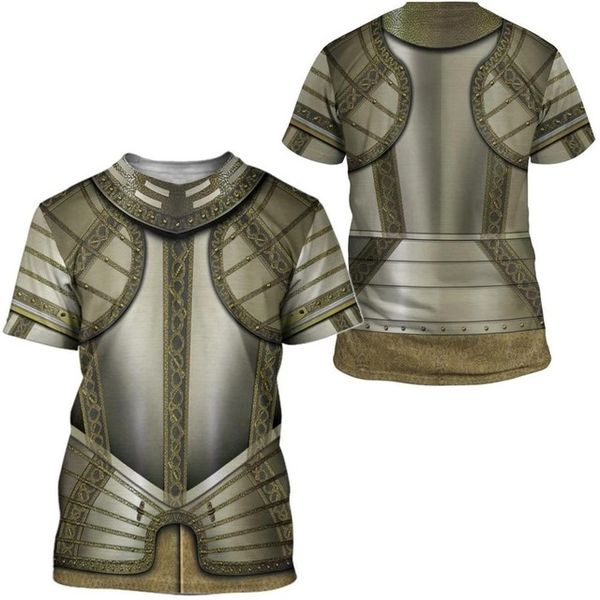 

3d cosplay samurai armor printed men knight armor street 3d print shirts hippie aesthetic graphic men clothing