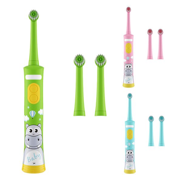 

rechargeable electric toothbrush for children gum care rotation vitality cartoon oral health soft tooth brush