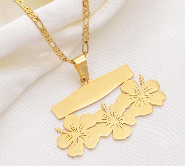 

anniyo customize name letters pendant necklaces,personalized print date of birth or your idea hawaiian flowers jewelry #10742111, Silver