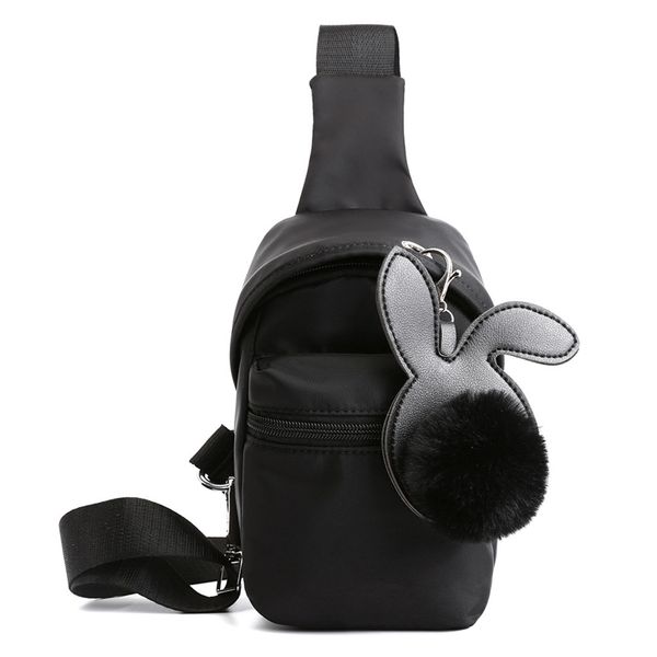 

crossbody сумки для женщин высокого качества нейлона сумка сумка сумка с hairball кулона 4 цвета женщины chest сумка