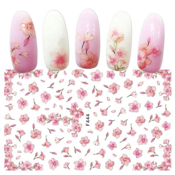 

3d nail art stickers tips decoration diy nail applique patter slider transfer decals sticker nails art manicure accessories l619, Black
