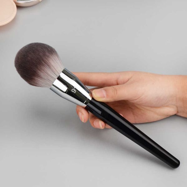 Escovas de maquiagem de pó grandes escovas de cabelo sintéticas macias com escovas de maquiagem profissional de tampa de proteção