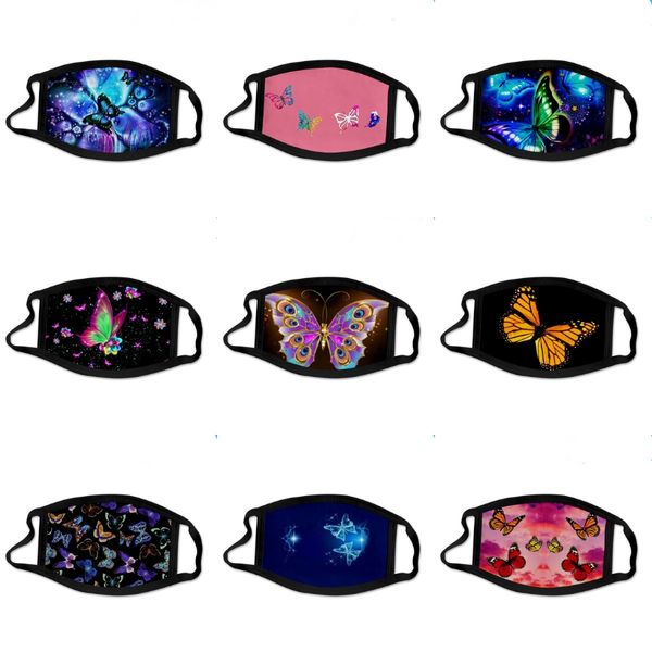 

in stock 2020 new spring designer printed luxury face mask party cosplay reusable dust windproof cotton masks tree #324#208