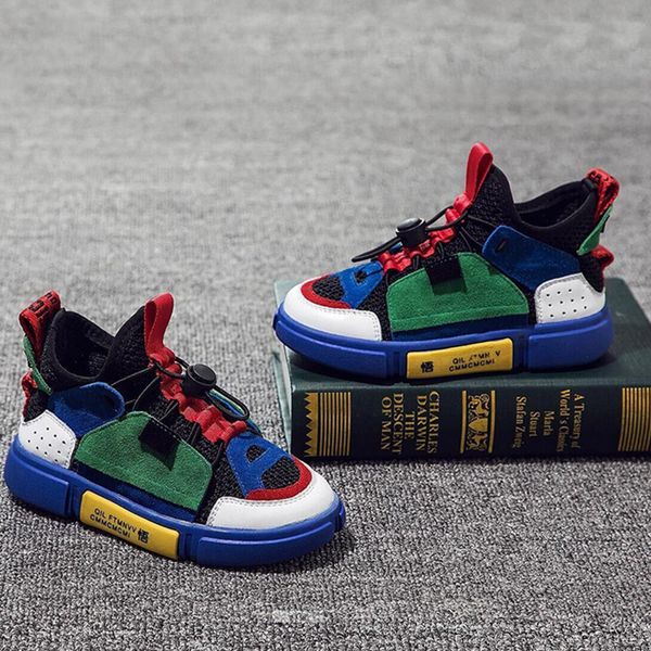 

детская обувь мальчик дети натуральная кожа sneaker спорт повседневный тапки 2020 весна осень обувь для девочек малышей детские девочка обув, Black;red