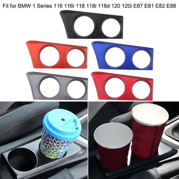 

automobile cup holder cup base fit for 1 series 116 116i 118 118i 118d 120 120i e87 e81 e82 e88 red