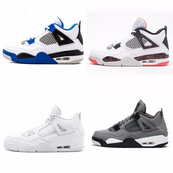 

холодный серый 4 чистых деньги металлических упаковок мужчины баскетбол обувь 4s pine green court фиолетового университет оранжевого красный