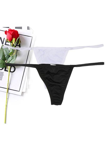 

women's panties moxeay women seamless bandage briefs underwear knicker thongs g-string low waist t back size xl xxl, Black;pink