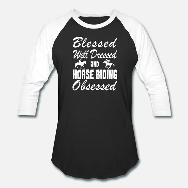 

horse riding love hoodie blessed & obsessed t shirt men customize tee shirt o-neck pattern crazy casual summer formal shirt