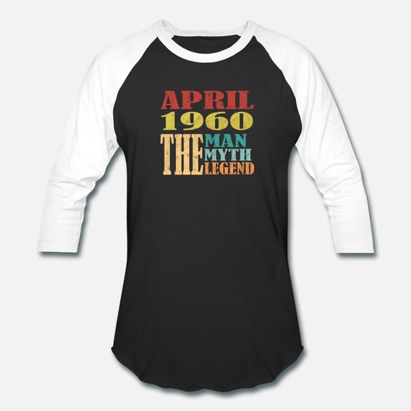 

april 1960 retro t shirt men character tee shirt s-xxxl natural graphic basic spring vintage shirt
