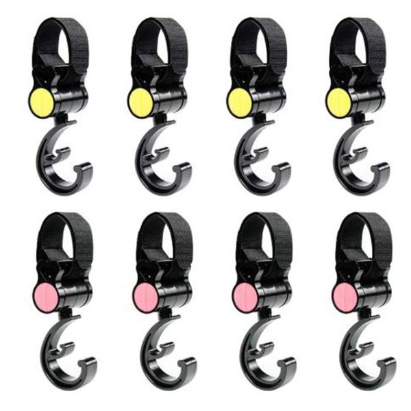 

8 pcs stroller hook, multipurpose hooks, baby diaper bags, groceries, clothing, wallet hangers, accessories for walking